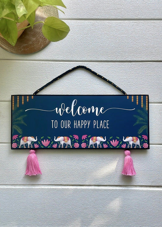 Welcome to Our Happy Place Hanging - Decor By The Way