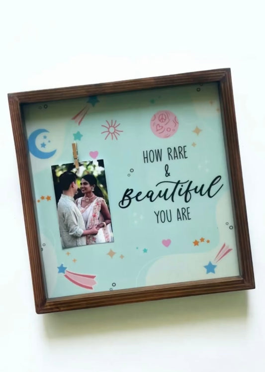 How Rare & Beautiful You Are Photo Holder - Decor By The Way