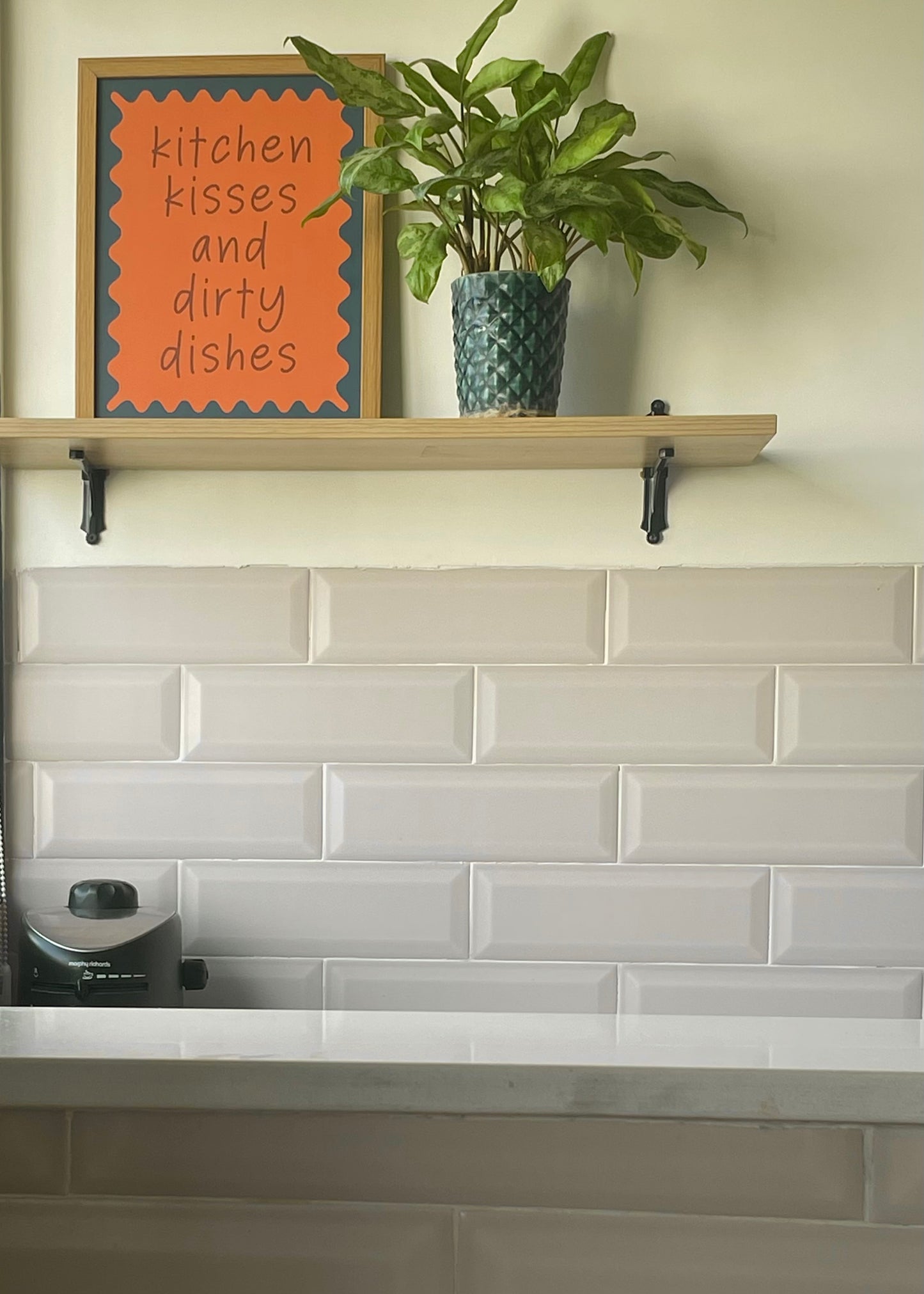 Kitchen Kisses & Dirty Dishes โ Framed Wall Art - Decor By The Way