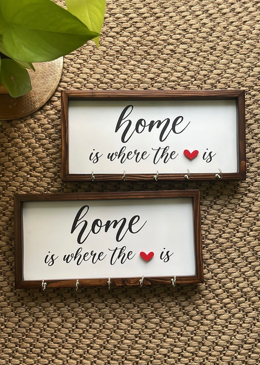 Home is Where The Heart is Key Holder - Decor By The Way