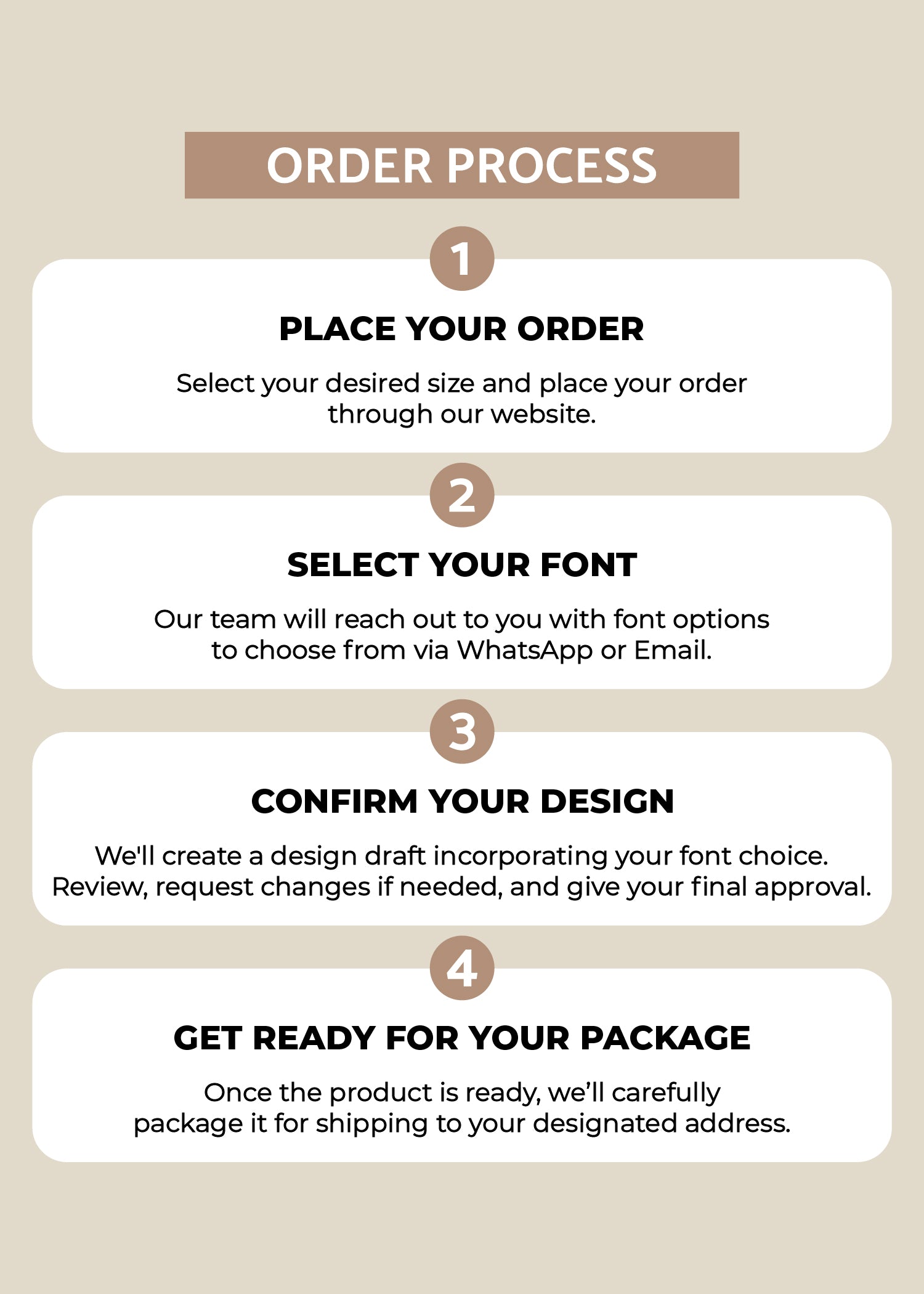 Marigold Round Name Plate - Decor By The Way