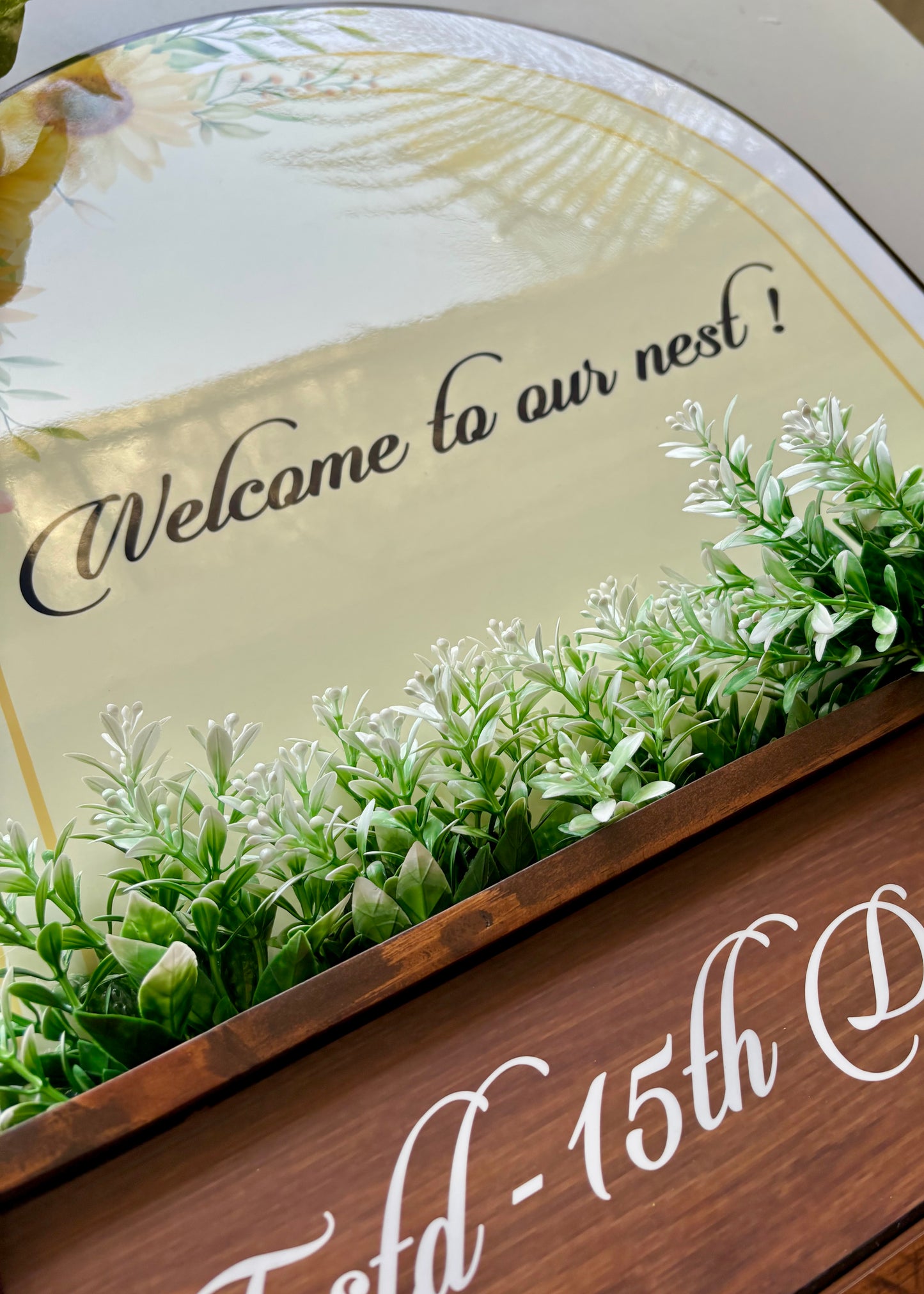 Sunshine Arch Planter Name Plate - Decor By The Way