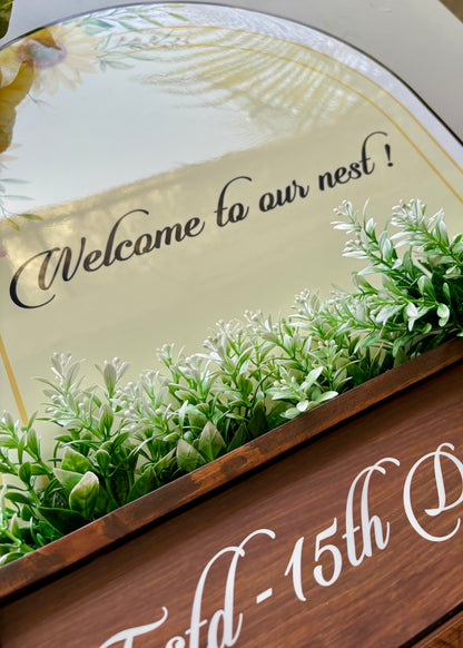 Sunshine Arch Planter Name Plate - Decor By The Way