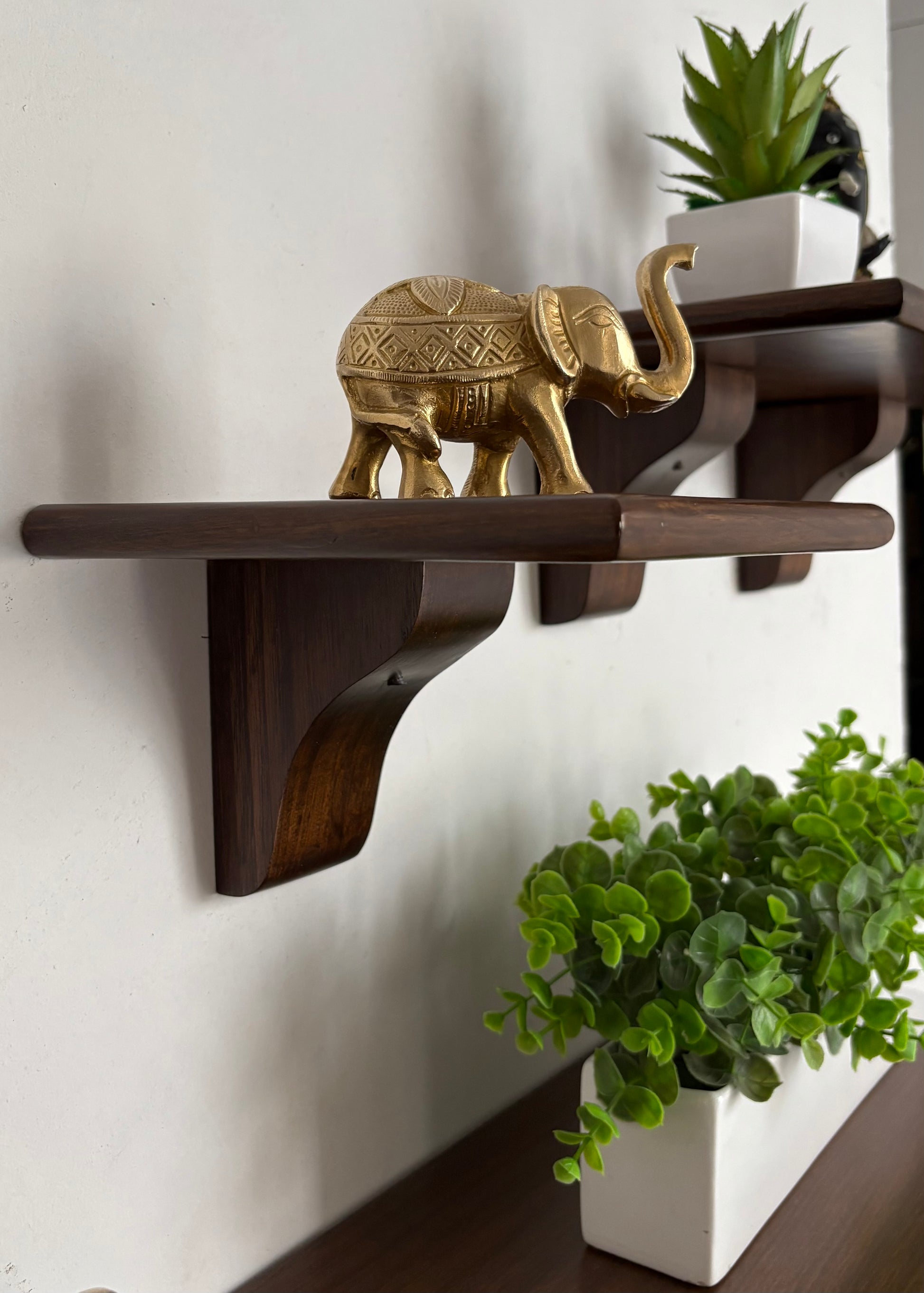 Vintage Wooden Wall Shelf- Set of Three - Decor By The Way