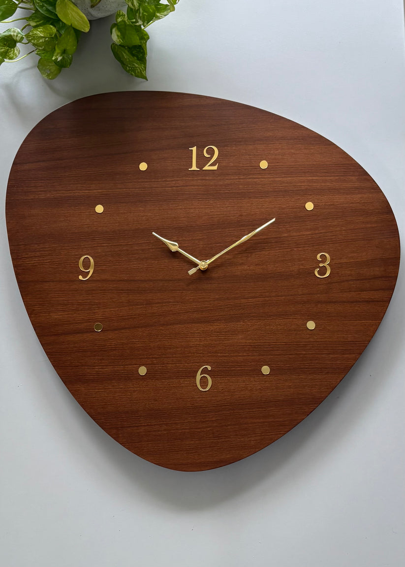Not So Round Wooden Wall Clock – Decor By The Way
