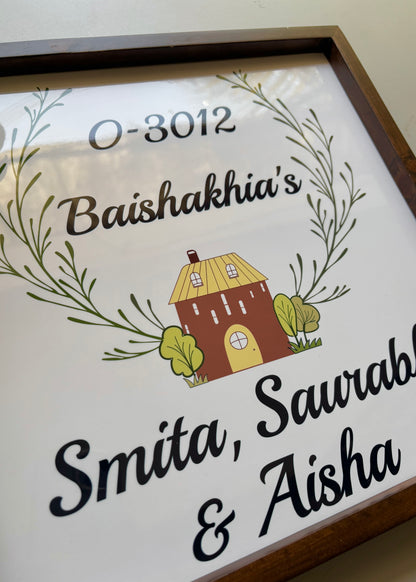 Home sweet home name sign - Decor By The Way