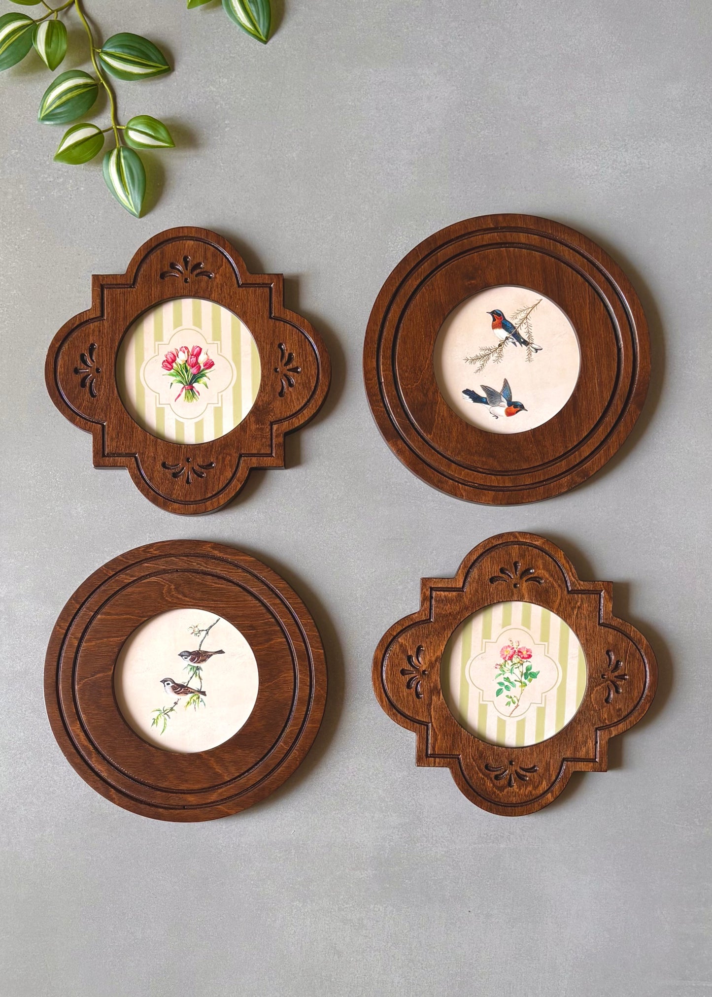 Birdsong and Blossom Wall Art- Set of Four - Decor By The Way