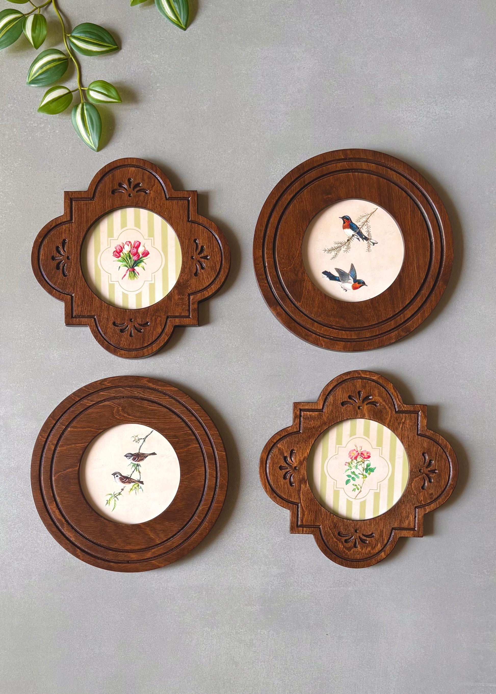 Birdsong and Blossom Wall Art- Set of Four - Decor By The Way
