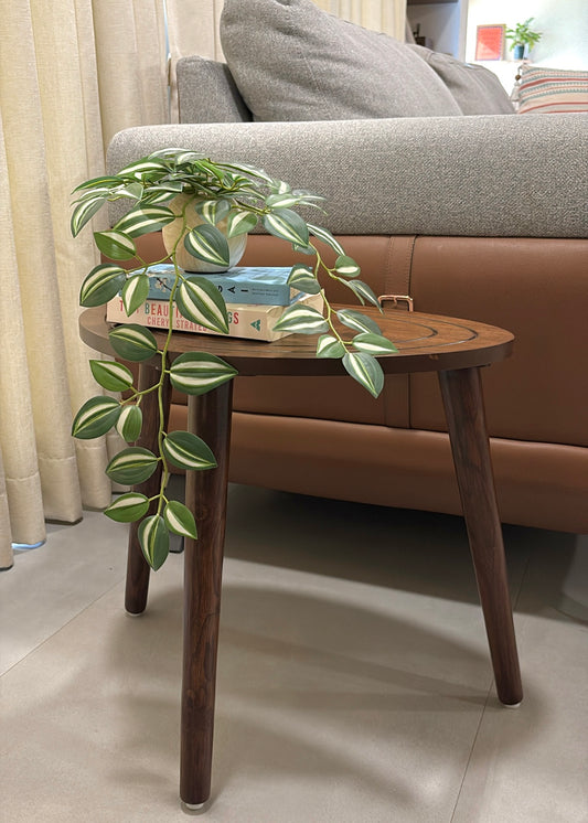 Akriti- Wooden Hand Carved Side Table - Decor By The Way