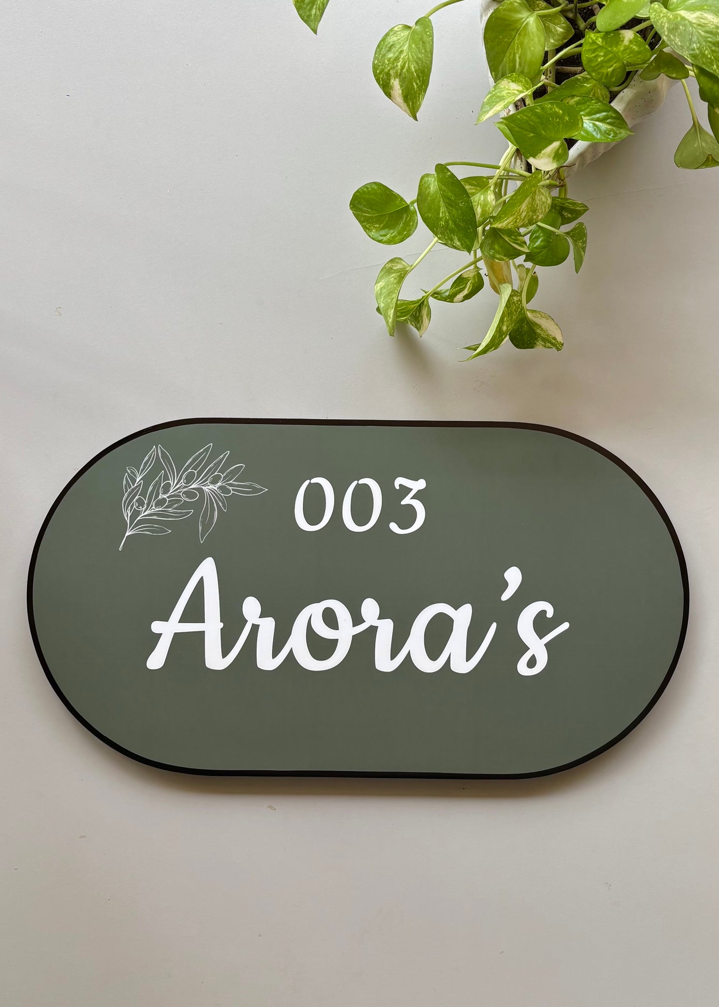 Olive Name Plate - Decor By The Way