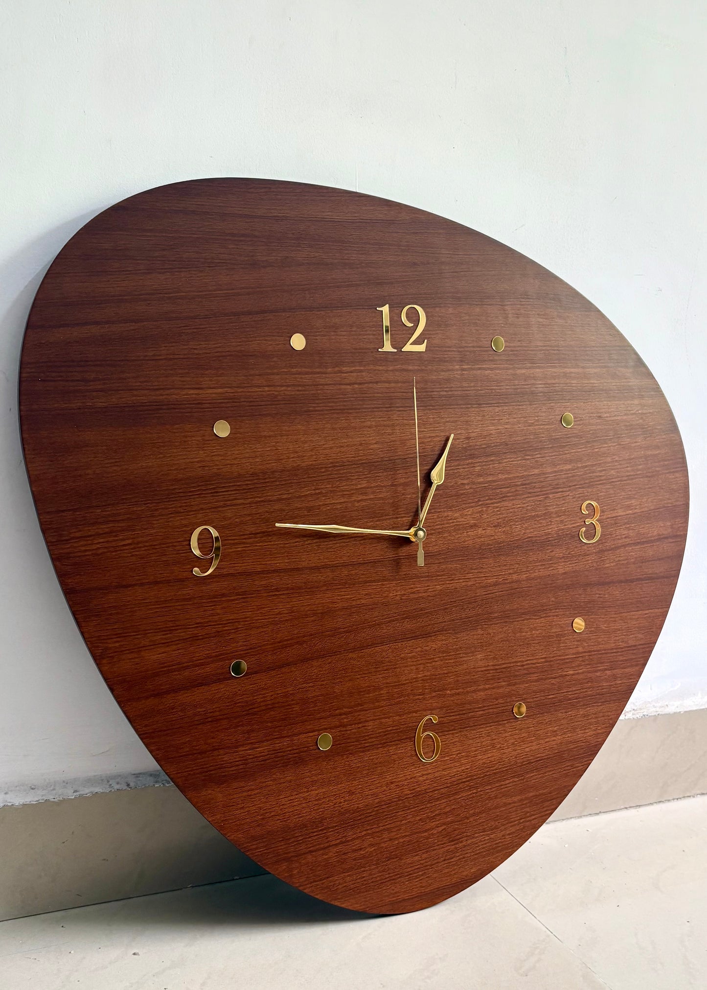 Not So Round Wooden Wall Clock