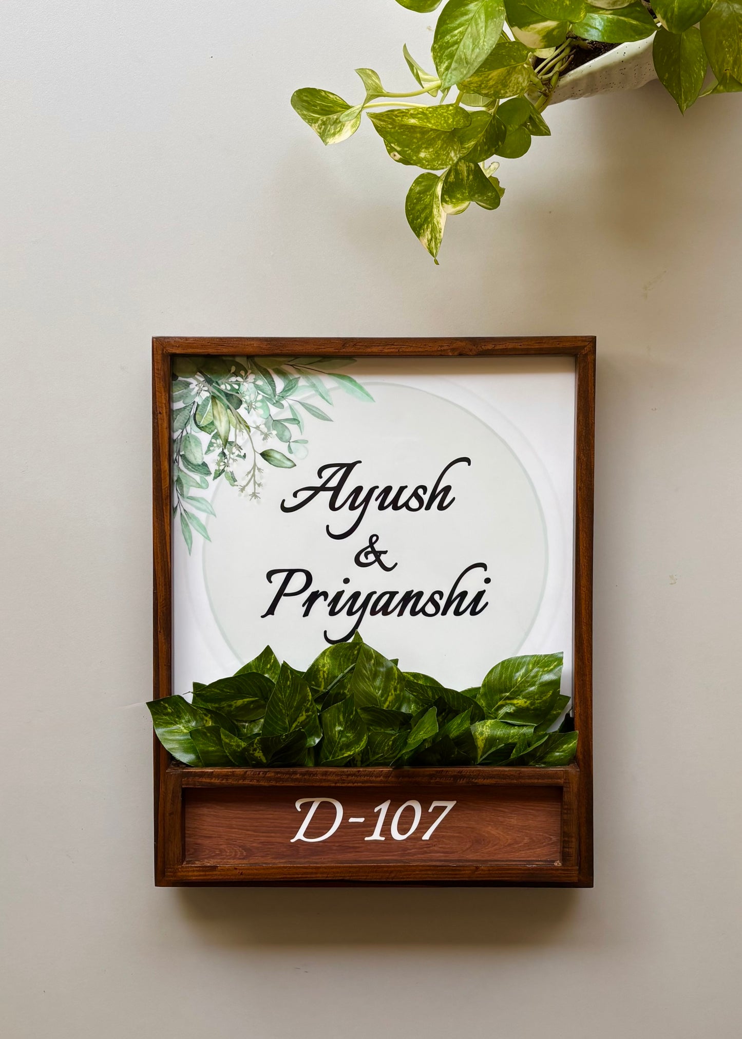 Sage Planter Name Plate - Decor By The Way