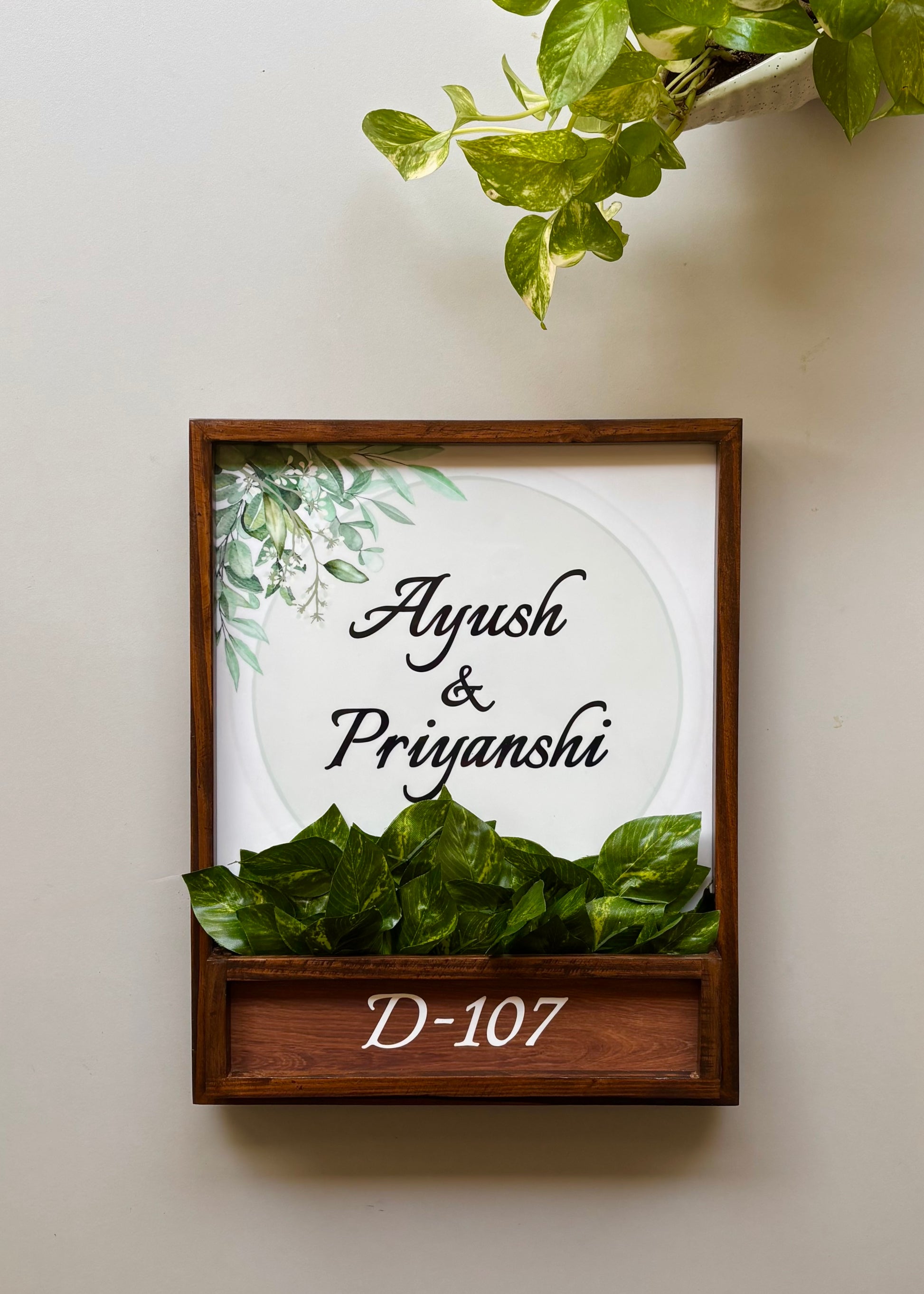 Sage Planter Name Plate - Decor By The Way