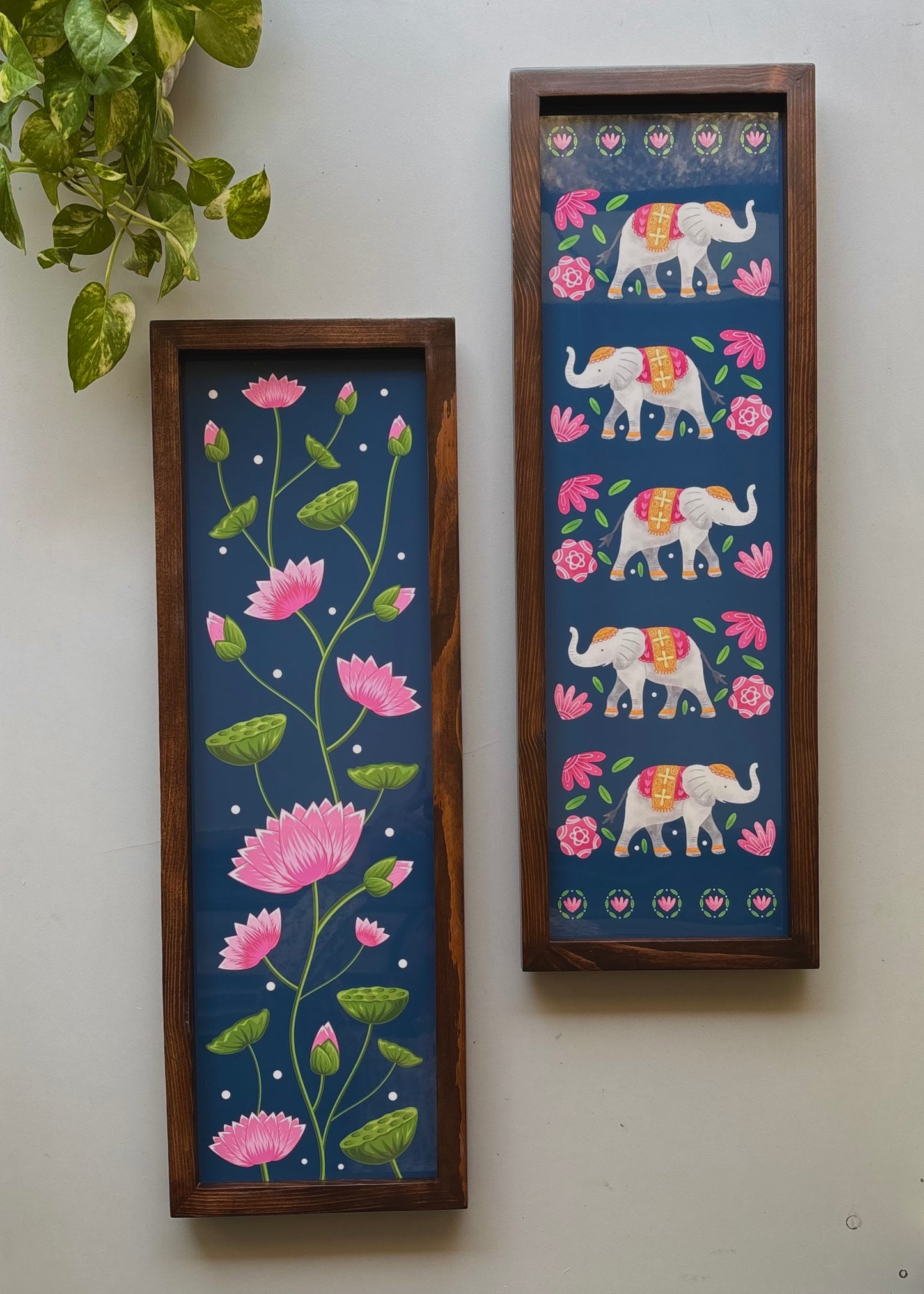 Neel-Kamal Set of Two Wooden Wall Frames - Decor By The Way