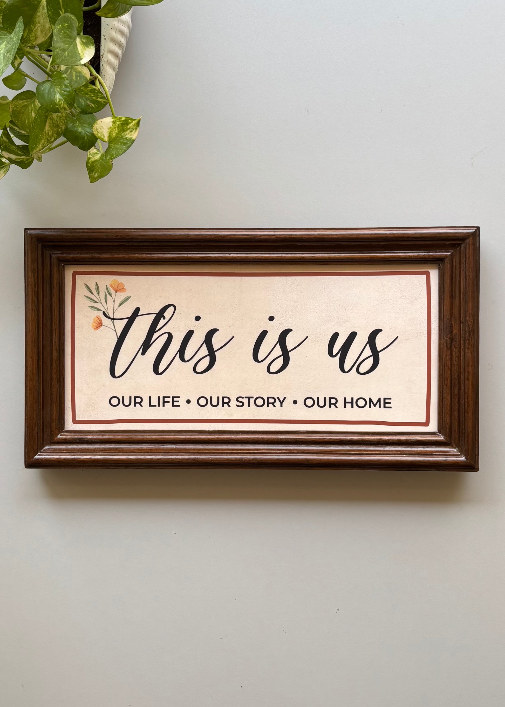 This Is Us Wooden Wall Frame - Decor By The Way