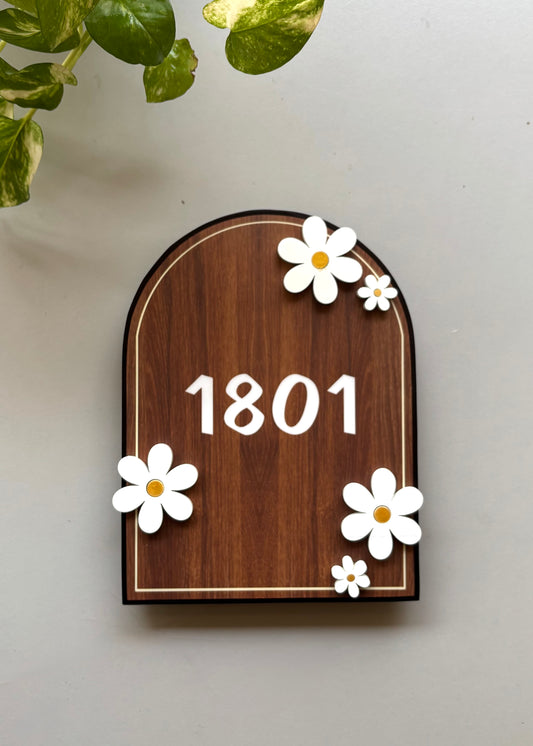 Daisy Number Sign (only numbers) - Decor By The Way