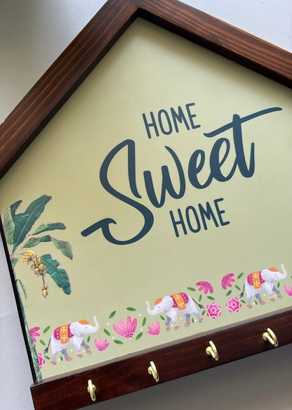 Home Sweet Home - Wooden Key Holder