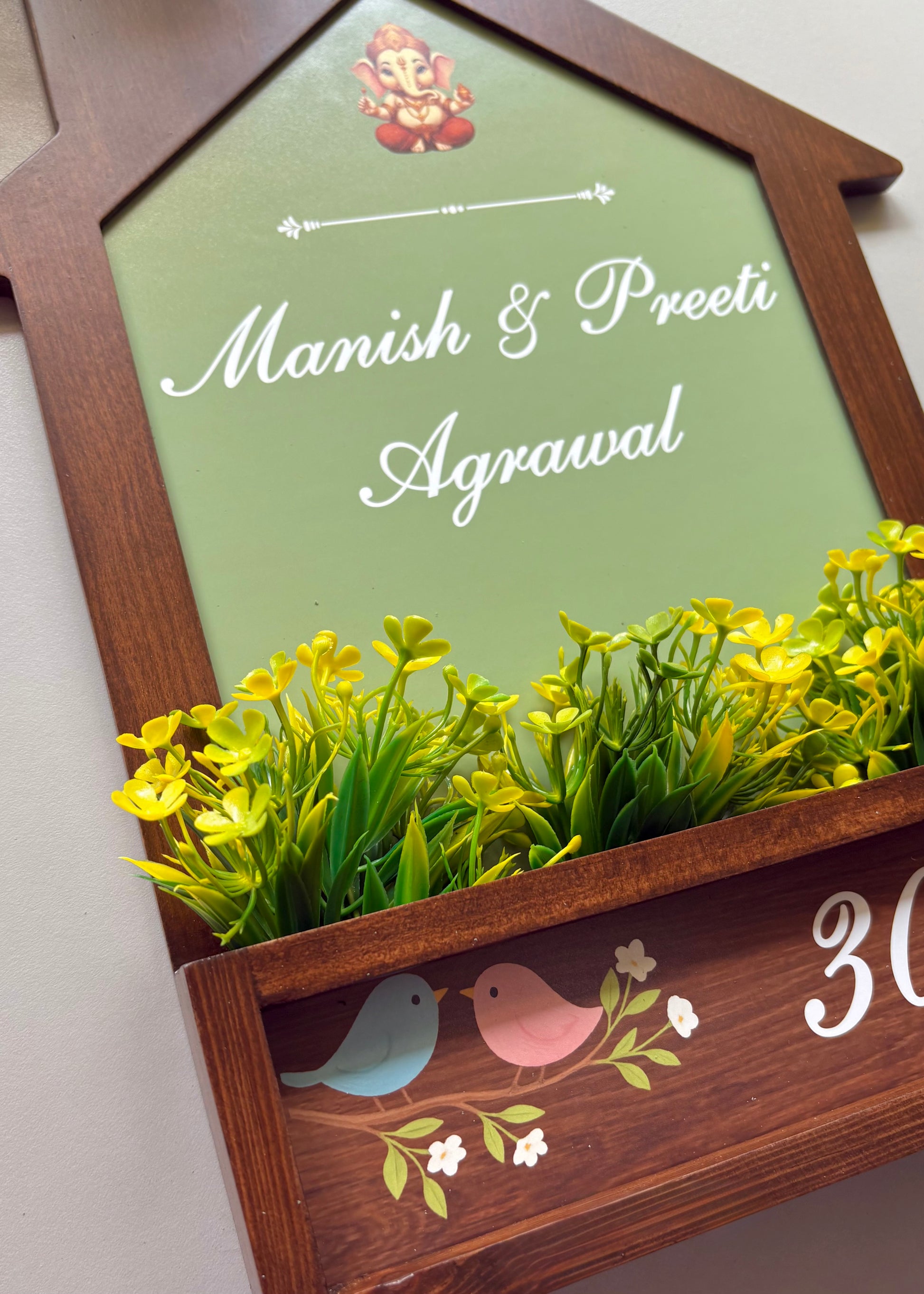 Home Planter Name Plate - Decor By The Way