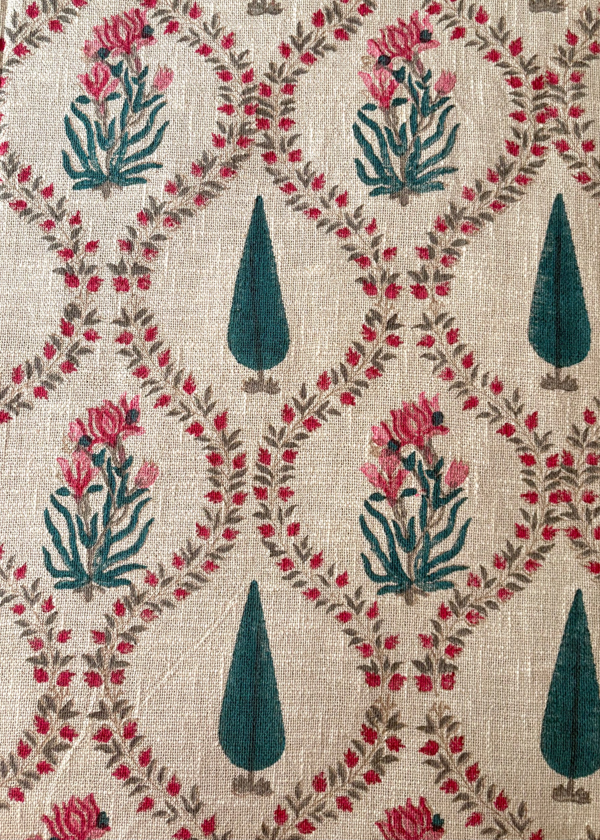 Gulaal Raag Hand Block Printed Soft Jute Bedsheet Set - Decor By The Way