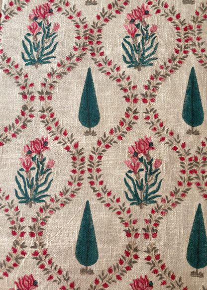 Gulaal Raag Hand Block Printed Soft Jute Bedsheet Set - Decor By The Way