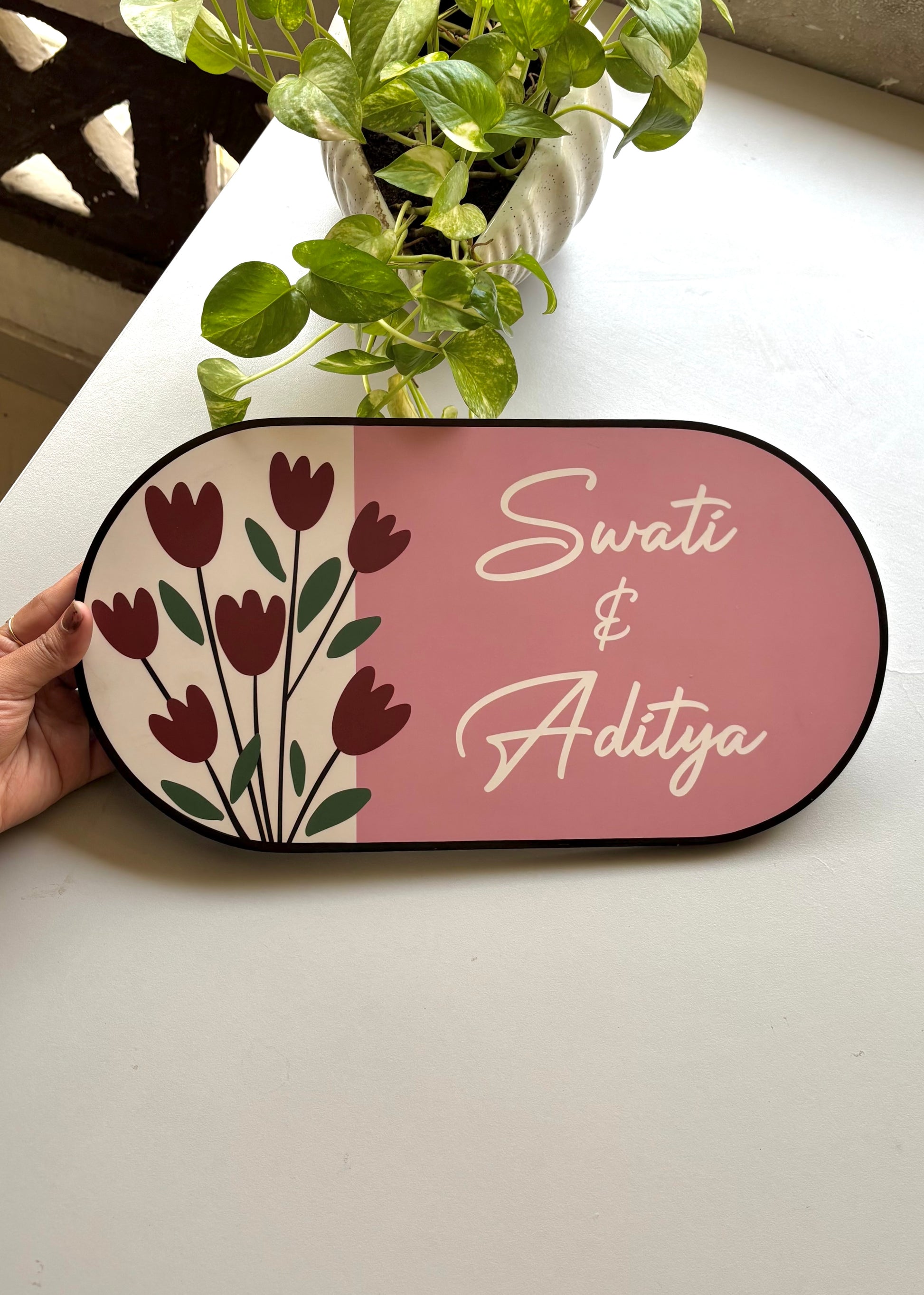 Tulip Bloom Name Plate - Decor By The Way