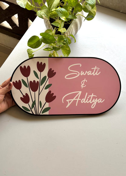 Tulip Bloom Name Plate - Decor By The Way