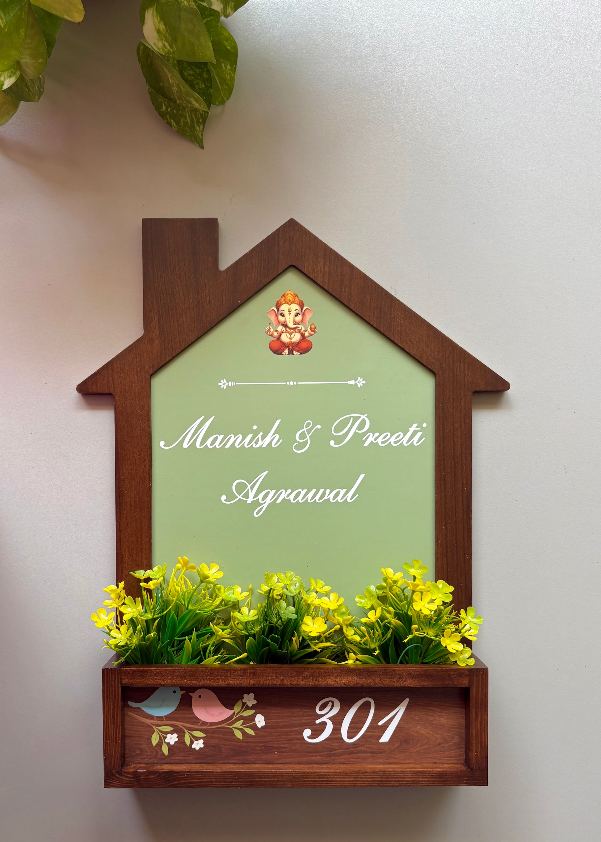 Home Planter Name Plate - Decor By The Way