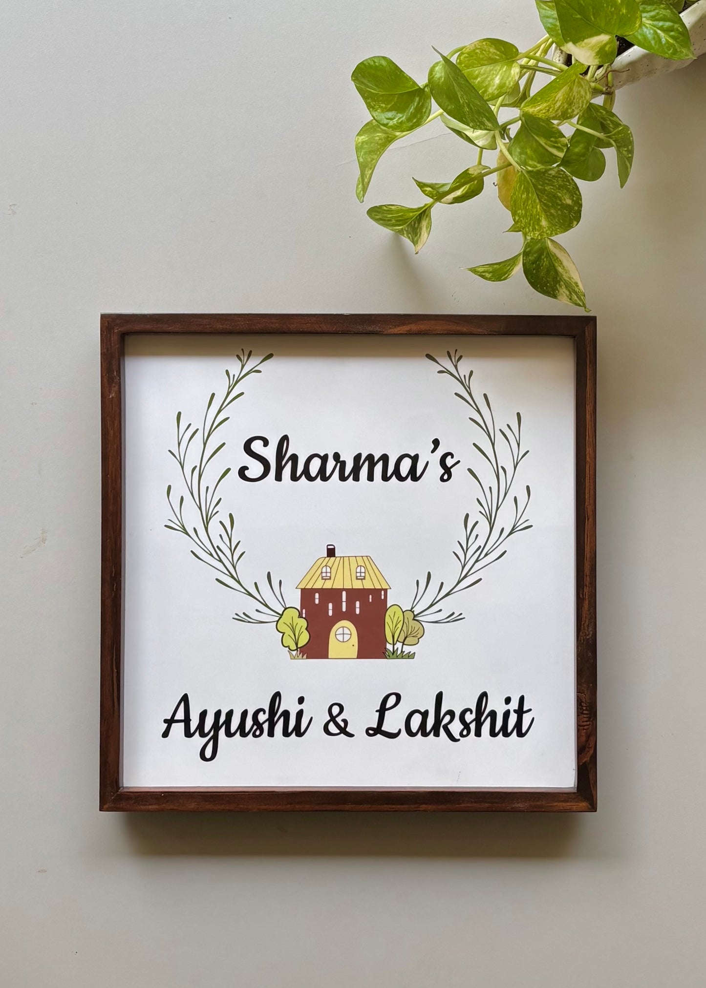 Home sweet home name sign - Decor By The Way