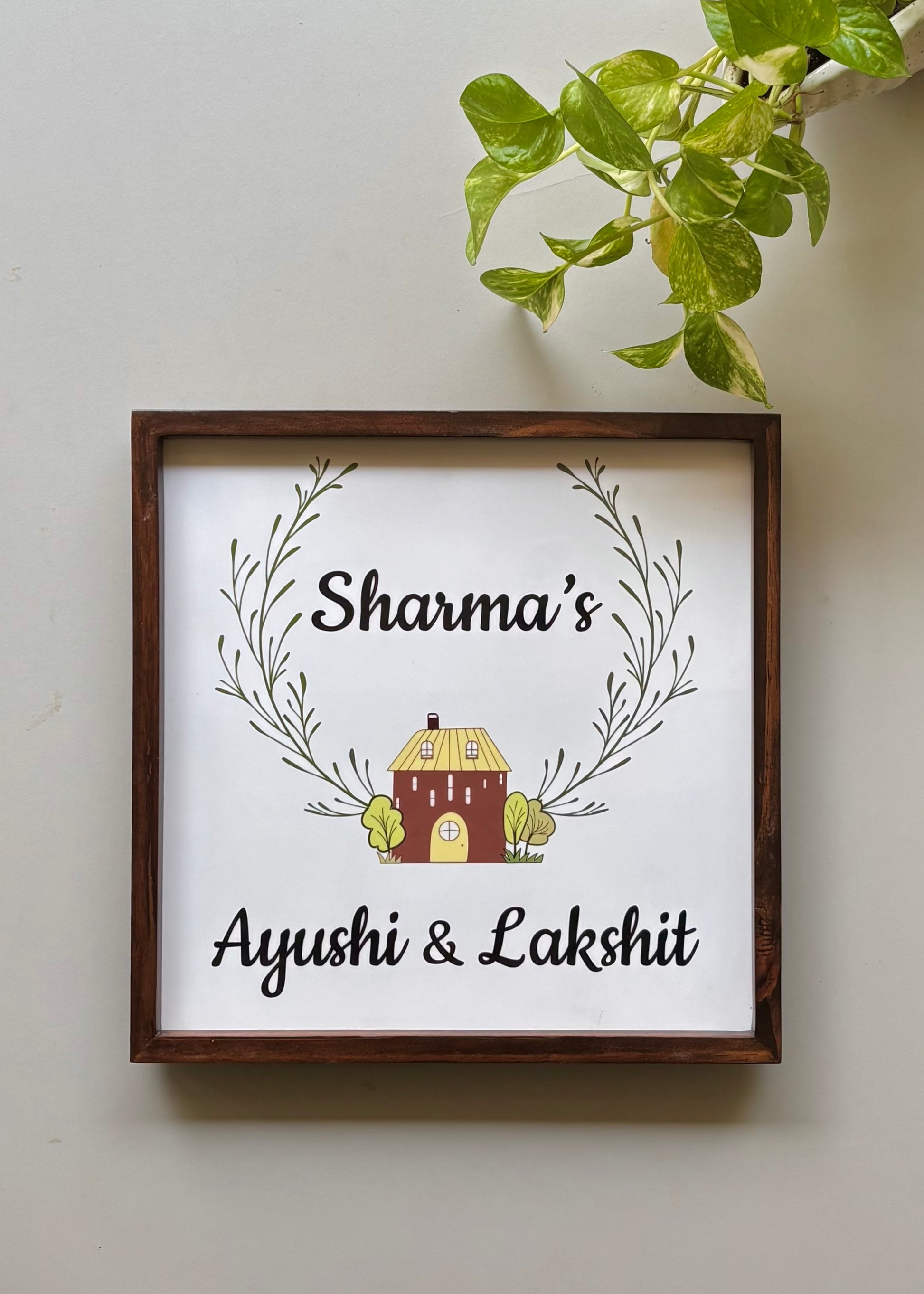 Home sweet home name sign - Decor By The Way