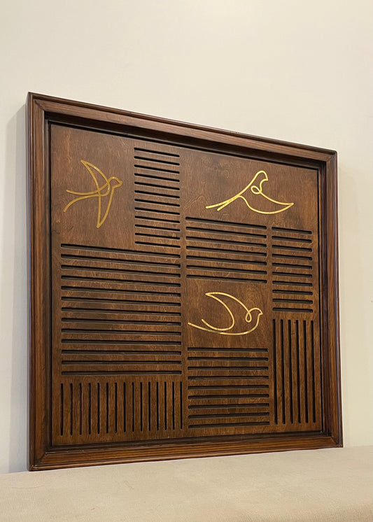 Minimalist Birds Wooden Wall Art