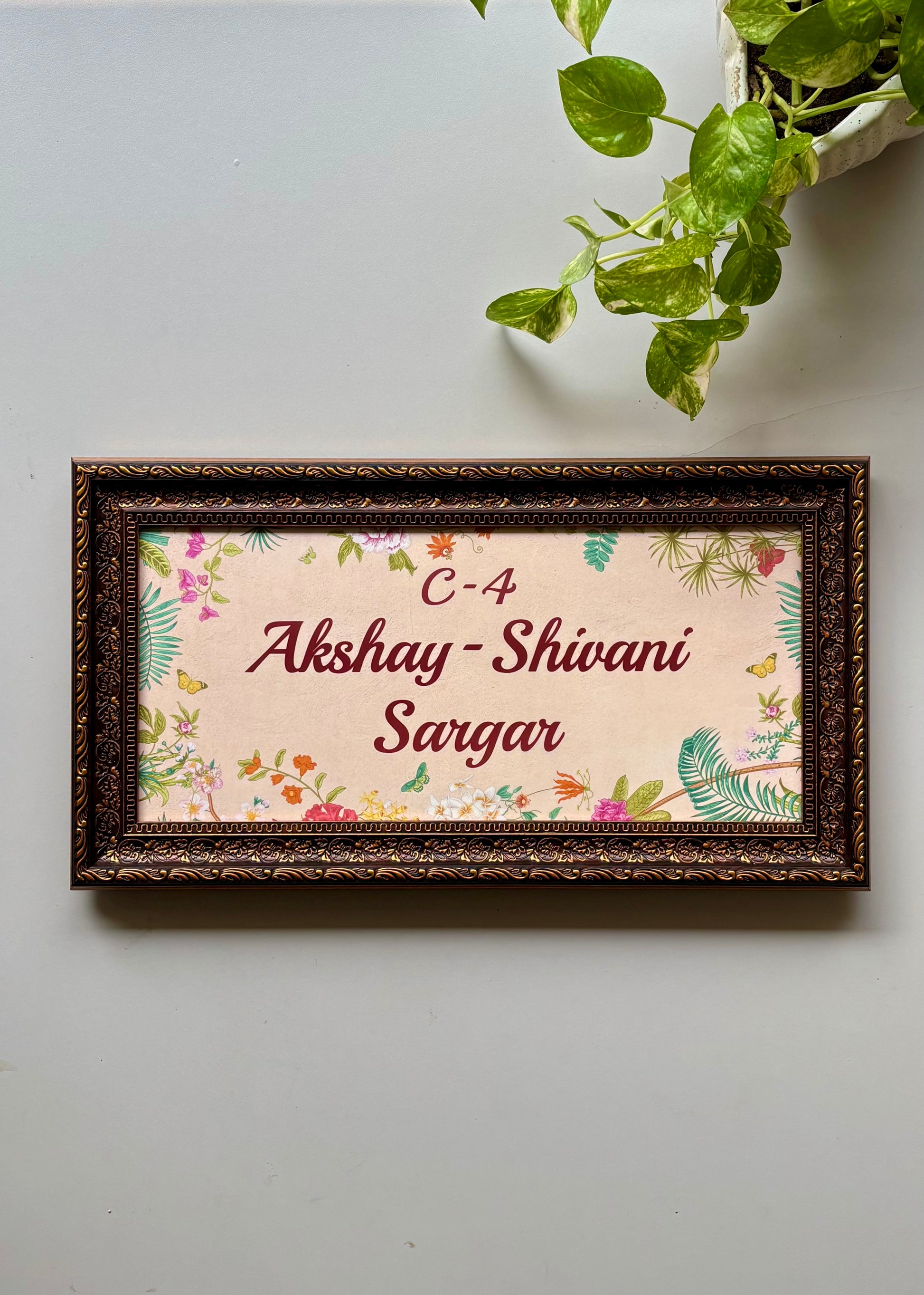 Victorian Garden Name Plate - Decor By The Way