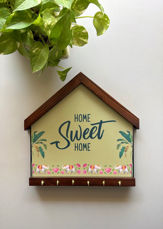 Home Sweet Home - Wooden Key Holder