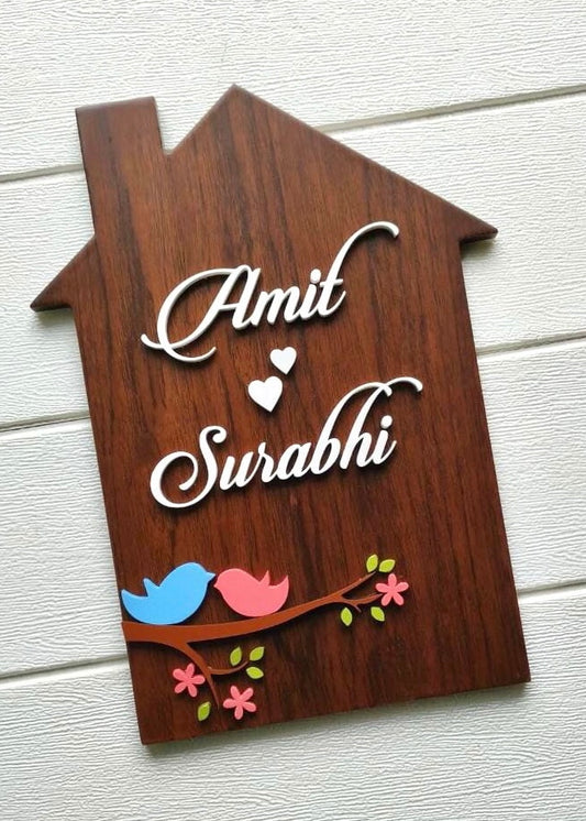 Home Birdie Name Sign - Decor By The Way