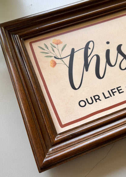 This Is Us Wooden Wall Frame - Decor By The Way