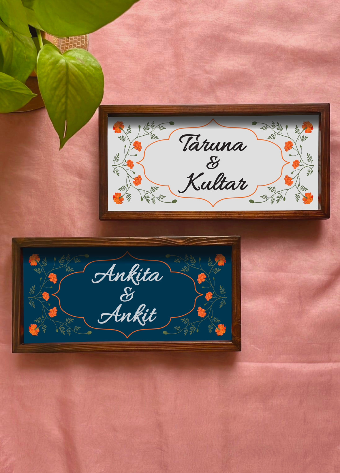 Marigold Name Plate for Home