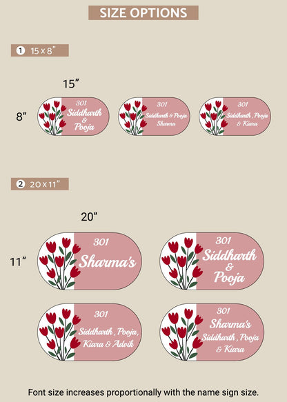 Tulip Bloom Name Plate - Decor By The Way