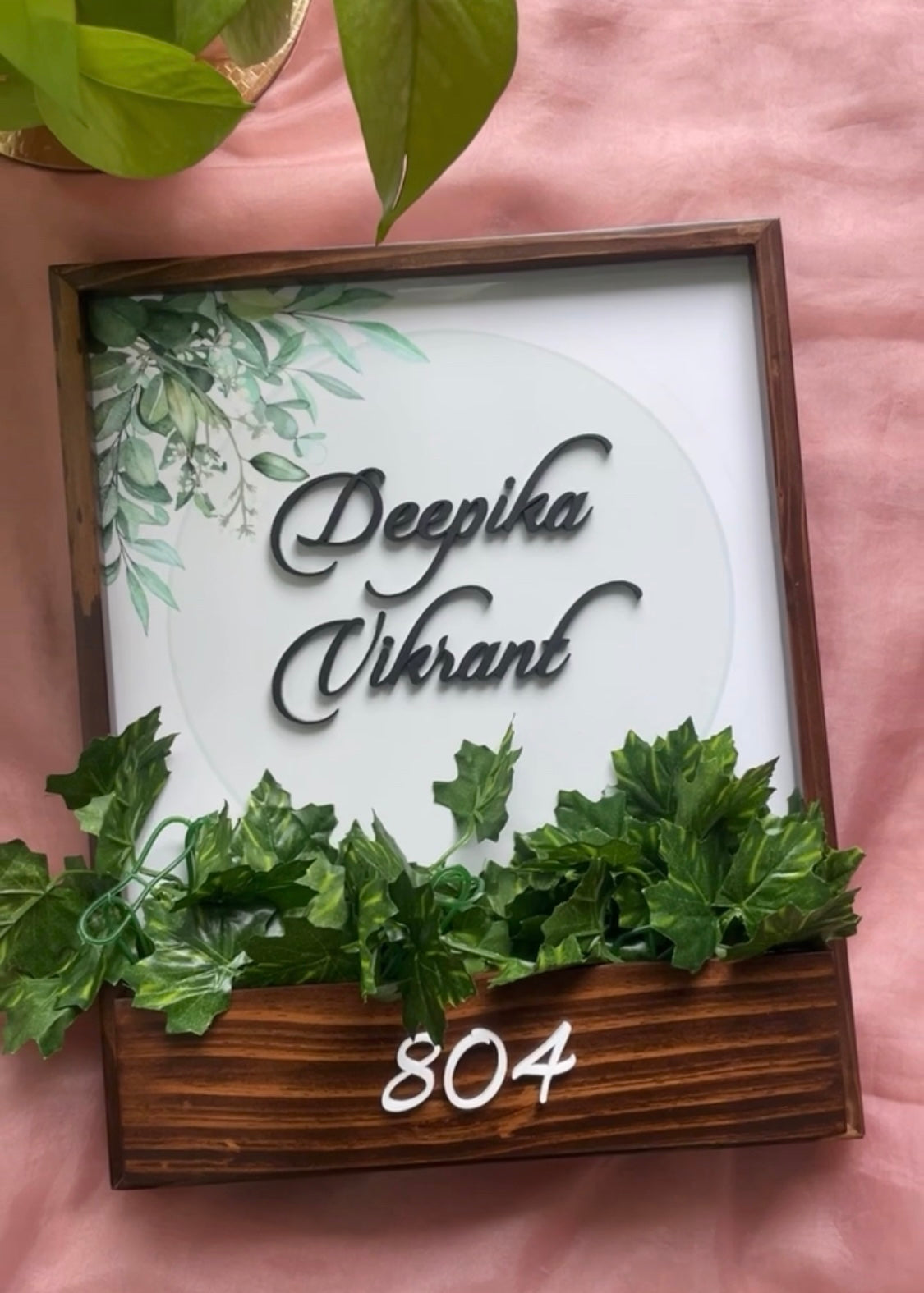 Sage Planter Name Plate - Decor By The Way