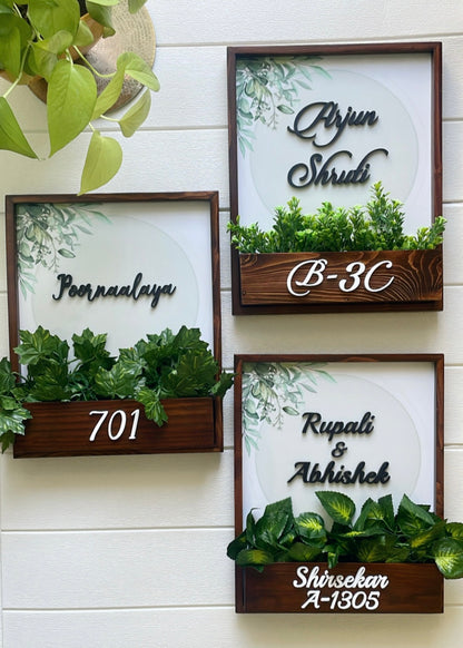 Sage Planter Name Plate - Decor By The Way