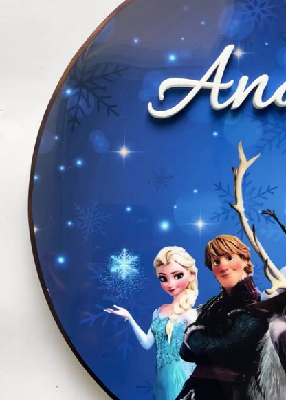 Frozen Name Sign