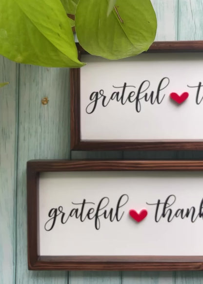 Grateful Thankful Blessed Frame