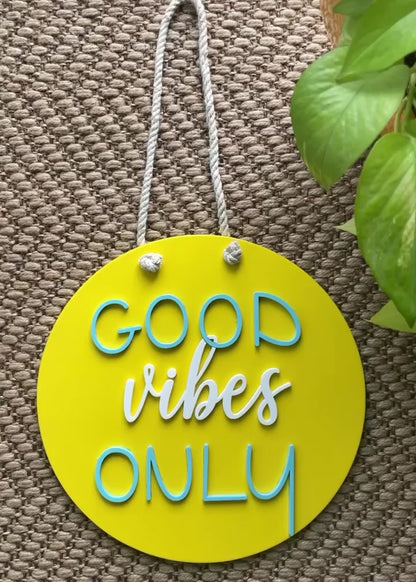 Good Vibes Only Wall Decor