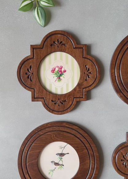 Birdsong and Blossom Wall Art- Set of Four