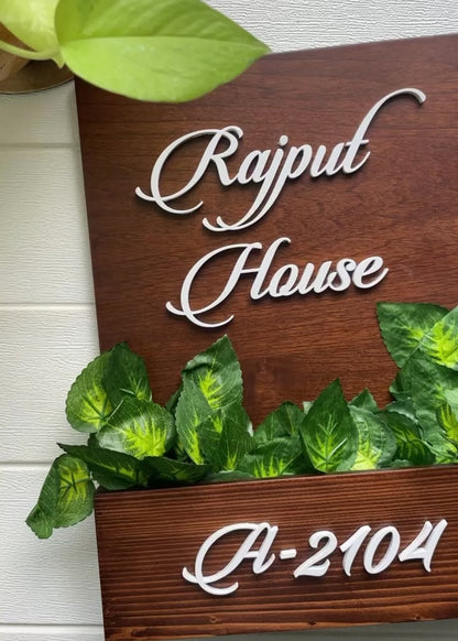 Planter Name Sign